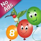 Balloon Pop et apprendre pour les enfants icône