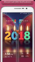 New Year 2018 Zipper Lock स्क्रीनशॉट 2