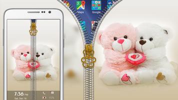 Teddy Bear Zipper Lock 포스터