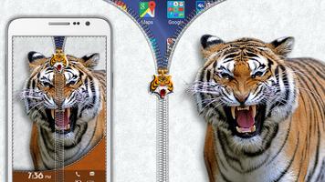 Tiger Zipper verrouillage Affiche