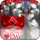 Valentines cadenasZipper icon