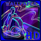 Neon Blue Wallpaper أيقونة