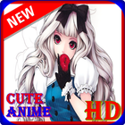 Cute Girl Anime HD Wallpaper أيقونة