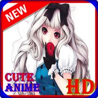 Cute Girl Anime HD Wallpaper الملصق