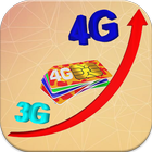 3G to 4G converter VoLTE prank icône