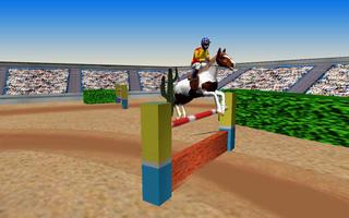 Super Horse Racing Stunt 3D : Derby Racing Sim Ekran Görüntüsü 1