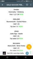 1 Schermata SOLO SOCCER PREDICTIONS