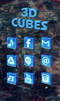 3D Cubes - Solo Launcher Theme capture d'écran 2