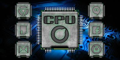 Neon CPU SOLO Launcher Theme Affiche