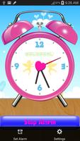 reloj de alarma de color rosa captura de pantalla 1