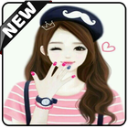 Cute Girly DP  Status Wallpaper icône