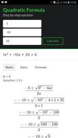Quadratic Formula - Step by Step Affiche