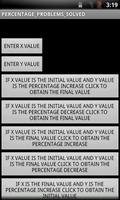solved percentage problems poster