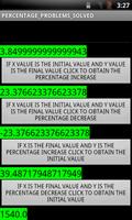 solved percentage problems تصوير الشاشة 2