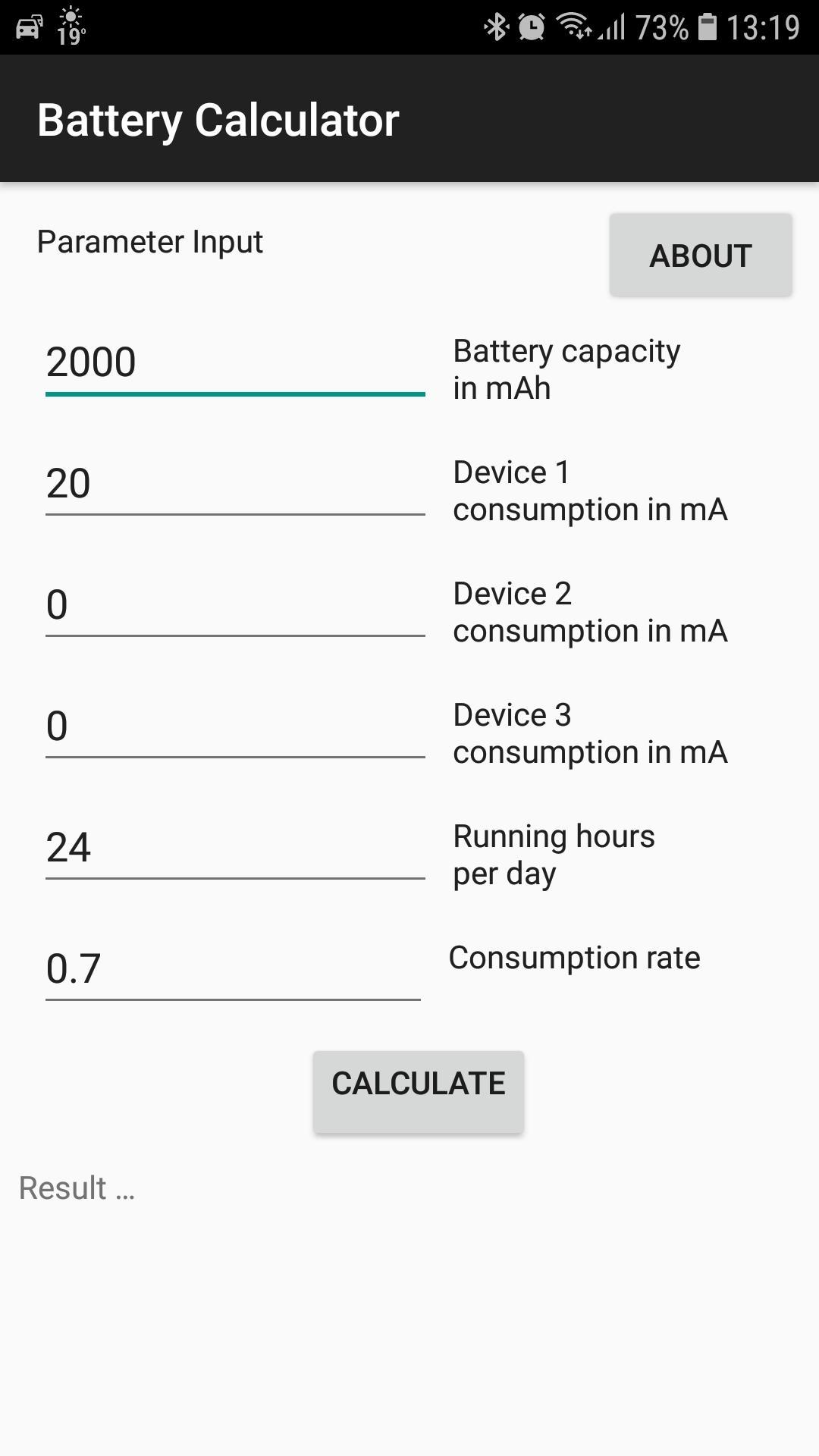 Battery run-time calculator for Android - APK Download