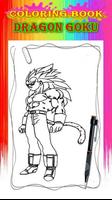 Poster Coloring Book for Dragon Goku - Superhero