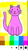 Cat Paint Coloring Page Game capture d'écran 2