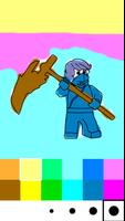 Go Paint Coloring Ninja Kids capture d'écran 1