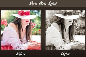 Sepia Photo Effect-poster