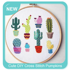 Cute DIY Cross Stitch Pumpkins icône