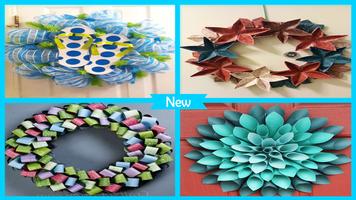 Cute Loopy Paper Wreath Affiche