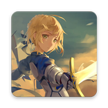 Saber on Battlefield Anime Live Wallpaper