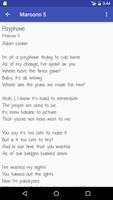 3 Schermata Maroon 5 Song Lyrics