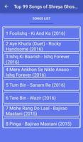 Top 99 Songs of Shreya Ghoshal capture d'écran 1