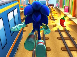 Sonic subway run-poster