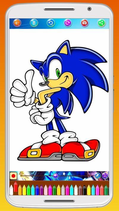 Jogo Sonic Coloring Book no Jogos 360