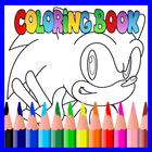 Coloring Book : Speed Hedgehog أيقونة