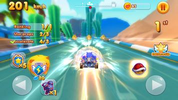 Super Sonic Kart Racing ảnh chụp màn hình 1