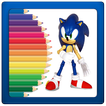 Learn to color Sonic