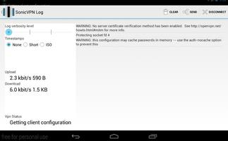 3 Schermata SonicVPN - Free