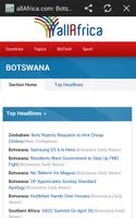 Botswana News syot layar 1