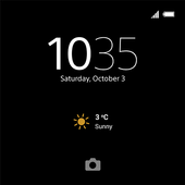 XPERIA™ Theme: Black أيقونة