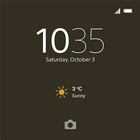 Xperia™ Theme: Graphite Black Zeichen