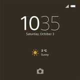 Xperia™ Theme: Graphite Black Zeichen