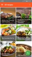 Poster recipes sea cucumber