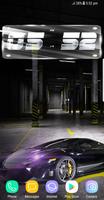 3D Super Cars Clock Wallpaper  تصوير الشاشة 1