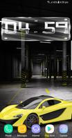 3D Super Cars Clock Wallpaper  capture d'écran 3