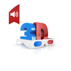 sonido 3D icono