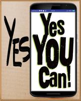 Yes You Can Button poster