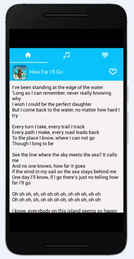 Music Lyrics For Moana Ost For Android Apk Download
