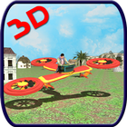 Flying Hovercraft Bike 3D آئیکن