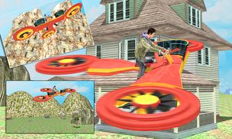 Flying Hovercraft Bike 3D スクリーンショット 1