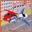 Flying Police Car vs Criminals أيقونة