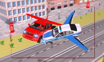 Flying Police Car vs Criminals 海报