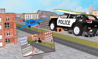 Flying Police Car vs Criminals تصوير الشاشة 1