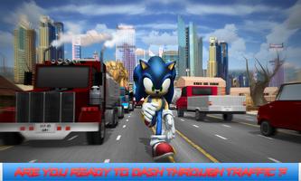 Sonic traffic Racer Affiche